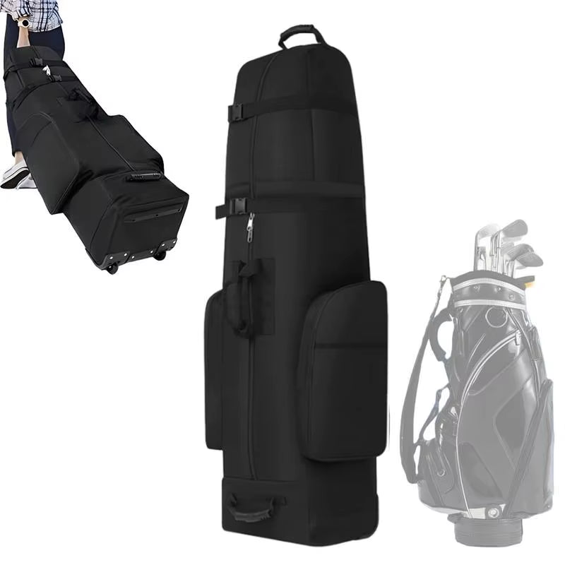 Golf Club Bag for Flying Golf Putters Carry Bag for Traveling Wear-Resistant Large Capacity Zipper Airline Golf Bag with Wheels