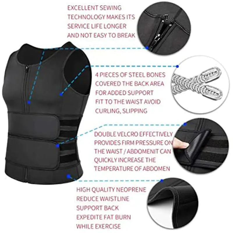 Men's Slimming Sweat-Enhancing Workout Tank Top
