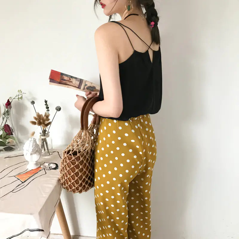 Loose Chiffon Tank Top for Women - Summer V-Neck Design