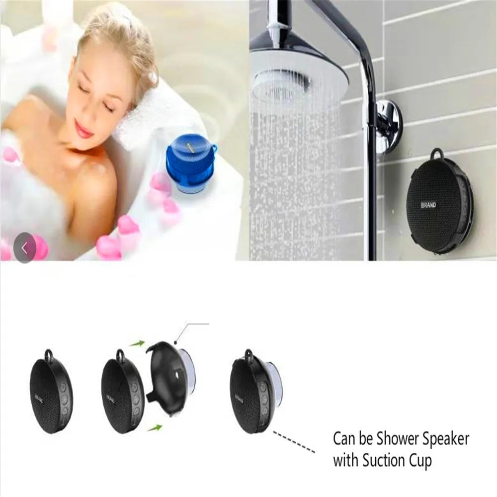 Portable Bikes Bluetooth Speaker Bicycle Column Waterproof Shower Speaker Acoustics Sound Boombox Soundbar Woofer Hands Free