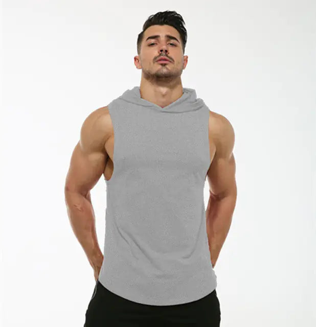 MRMT 2024 Men's Cotton Hooded Sleeveless Tank Top