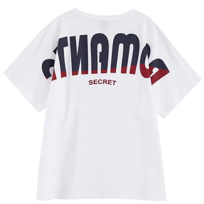 Men's Casual Summer Couple T-Shirts with Letter Print