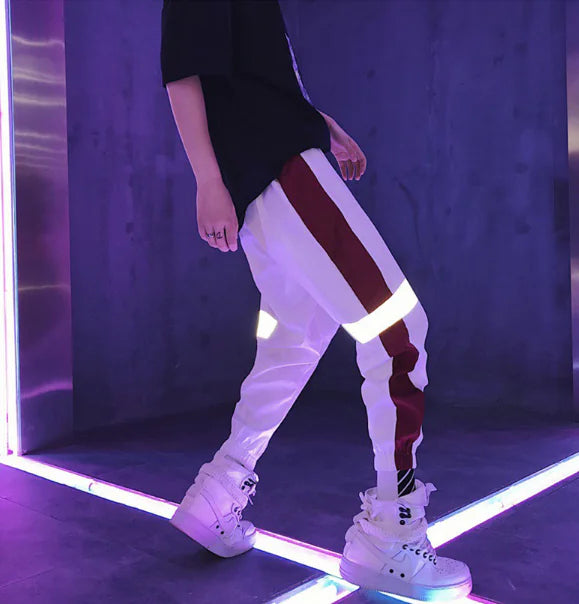Reflective Joggers for Men - Trendy Hip Hop Style