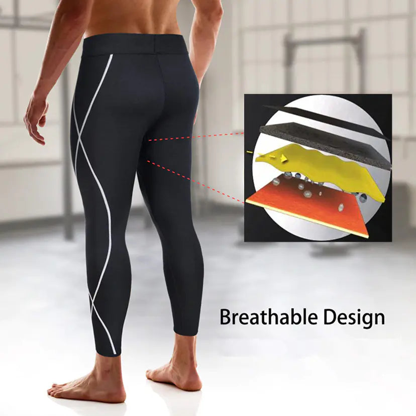Hot Shapers Men's Neoprene Sweat Pants for Shaping
