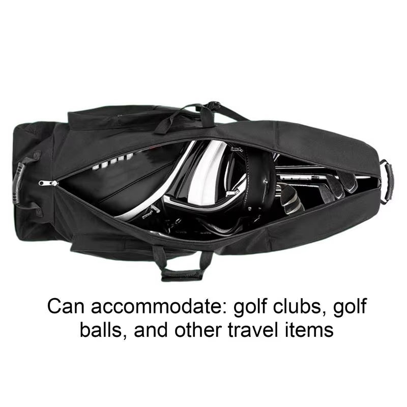 Golf Club Bag for Flying Golf Putters Carry Bag for Traveling Wear-Resistant Large Capacity Zipper Airline Golf Bag with Wheels