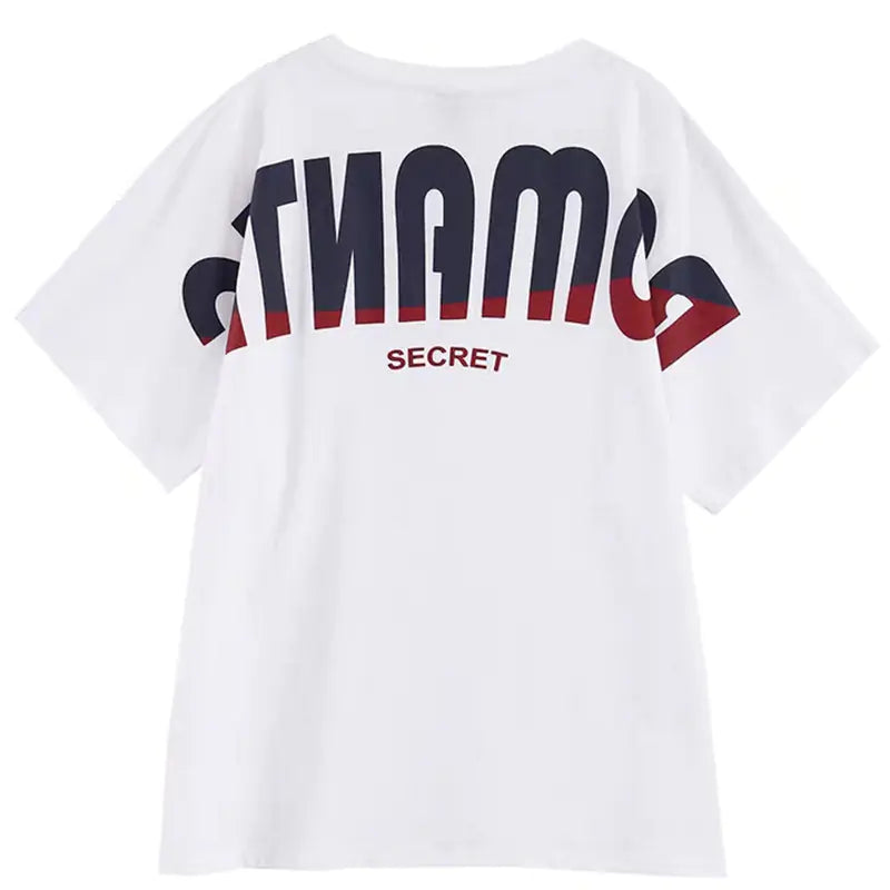 Men's Casual Summer Couple T-Shirts with Letter Print
