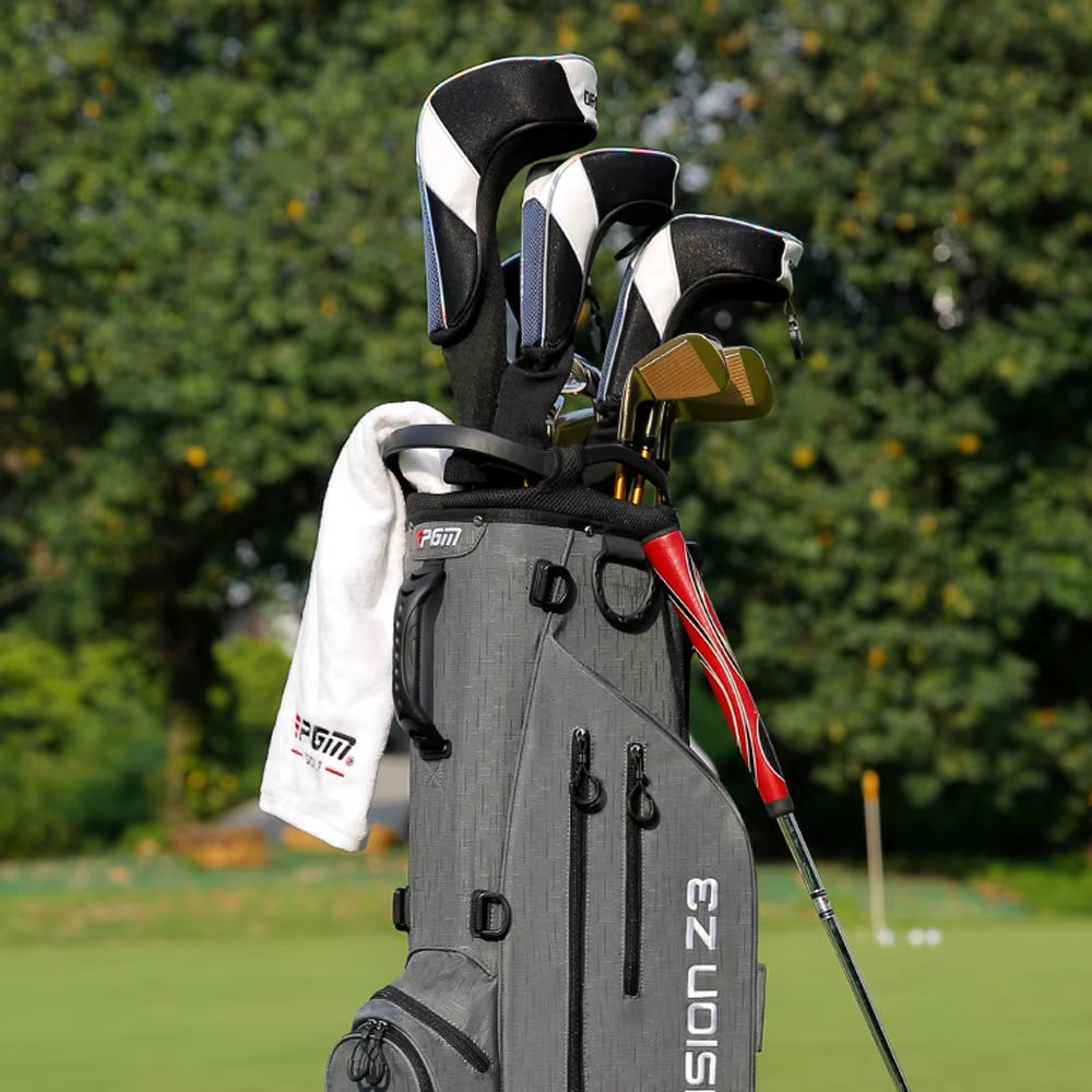 Portable Golf Rack Bag with Braces Bracket Golf Bag with Stand Support Lightweight Golf Bag Antifriction Golf Rack Package