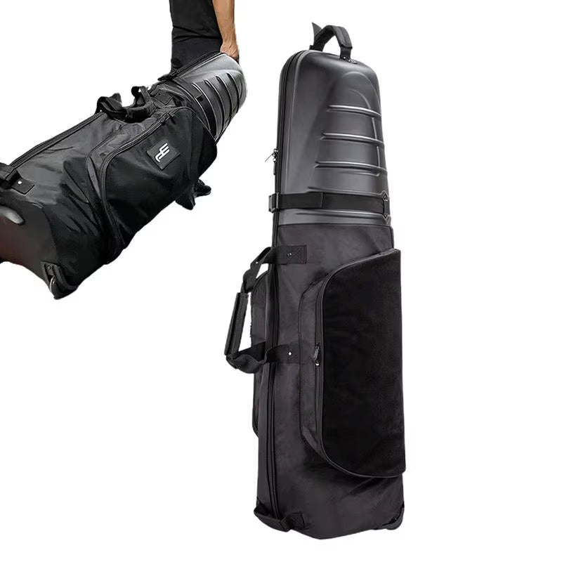 Golf Aviation Bag Cover with Wheels Hard Shell Golf Standard Bag Protective Cover Golf Club Storage Package for Golf Supplies