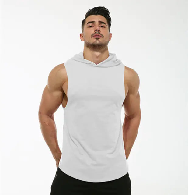 MRMT 2024 Men's Cotton Hooded Sleeveless Tank Top