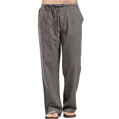 Men's Large Size Breathable Sweat-Absorbing Wide-Leg Pants