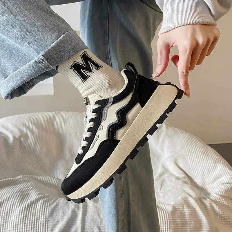 Women's Casual Sport Shoes - Thick Bottom Trendy Design