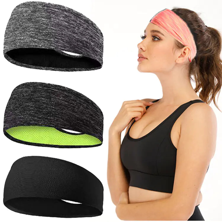 Breathable Dual-Layer Colorful Yoga Headband