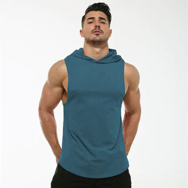 MRMT 2024 Men's Cotton Hooded Sleeveless Tank Top