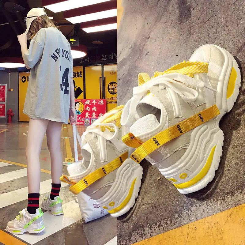Dad Shoes, Couples Shoes, Mesh Sports Sneakers