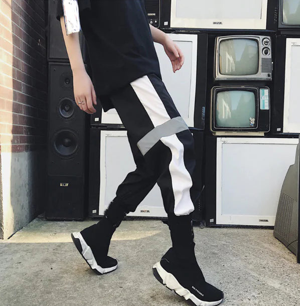 Reflective Joggers for Men - Trendy Hip Hop Style