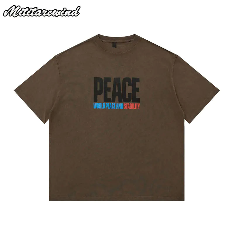 Men's Short Sleeve Casual Graphic T-Shirts - Vintage Hip Hop