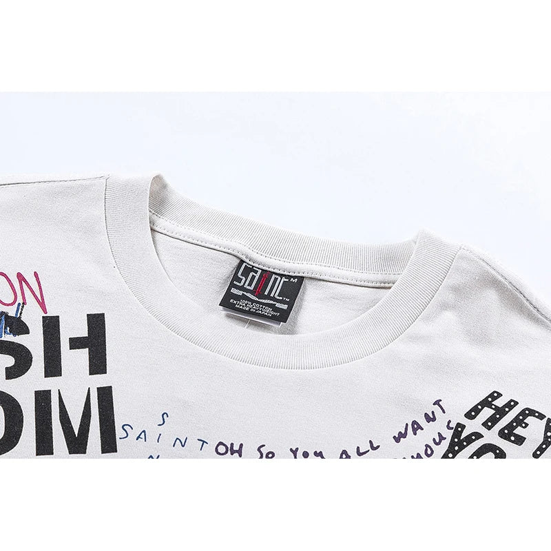 SAINT MICHAEL Vintage Wash Short Sleeve T-shirts