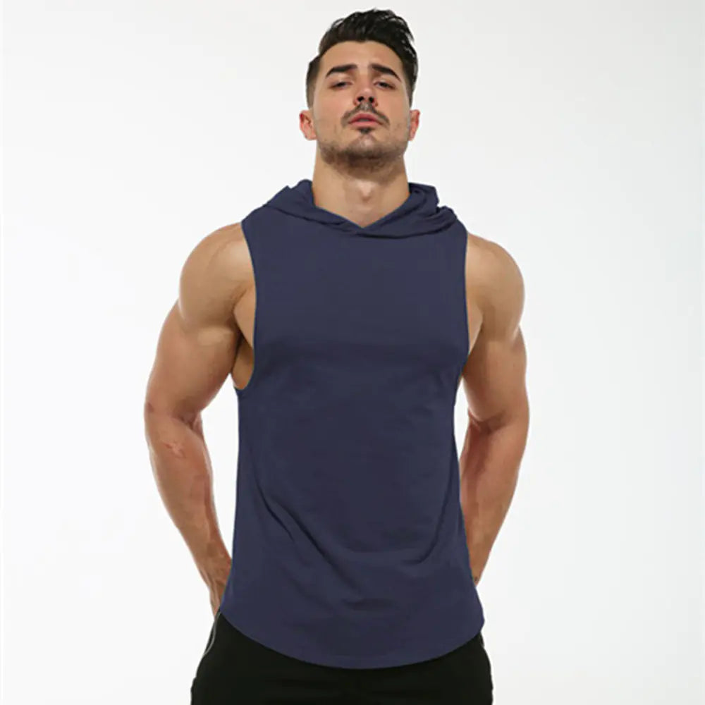 MRMT 2024 Men's Cotton Hooded Sleeveless Tank Top