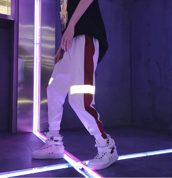 Reflective Joggers for Men - Trendy Hip Hop Style