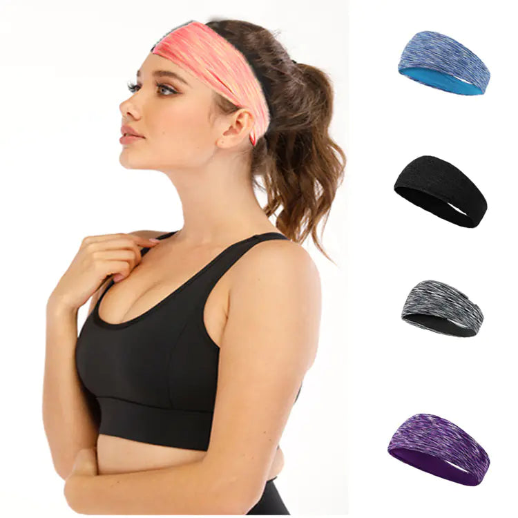 Breathable Dual-Layer Colorful Yoga Headband