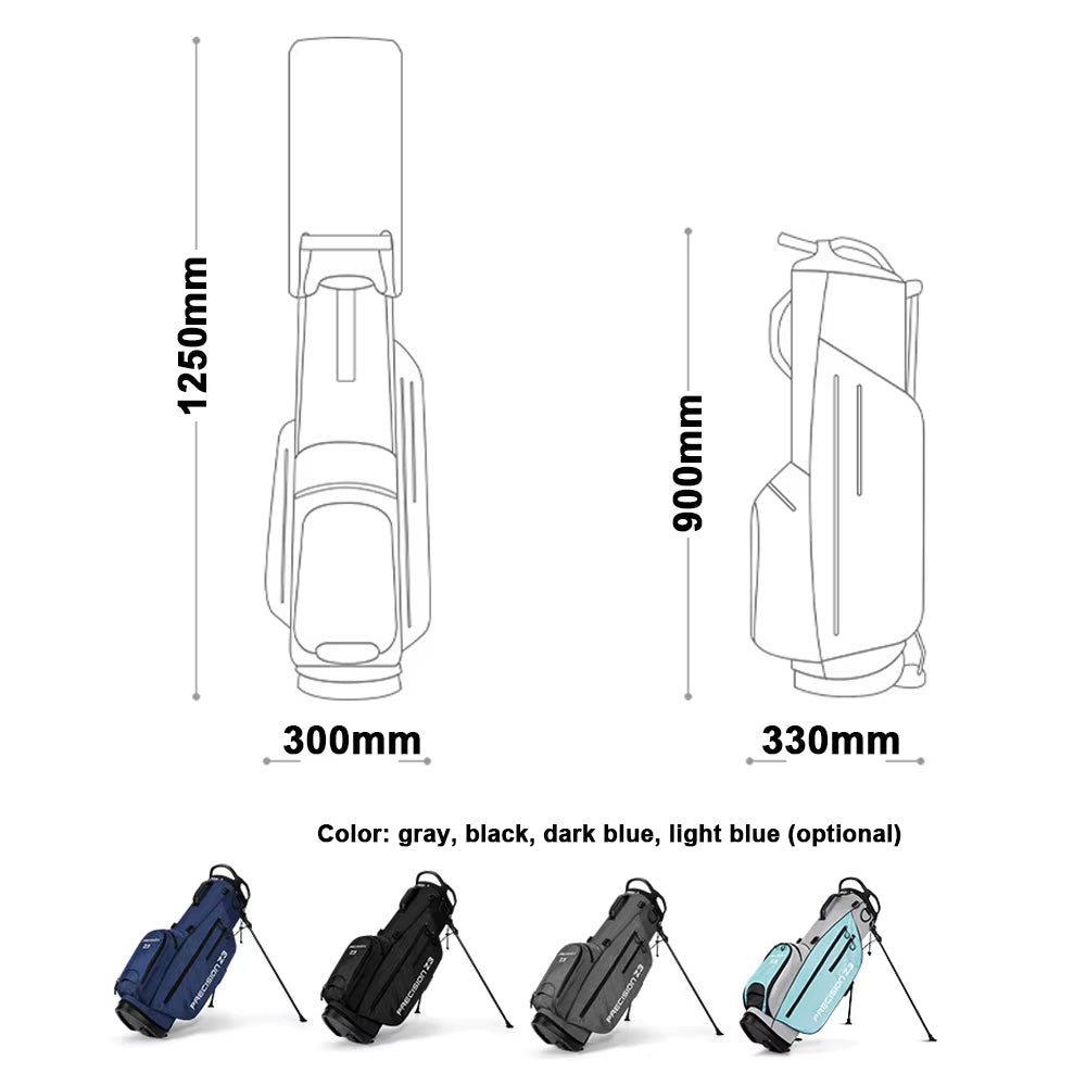 Portable Golf Rack Bag with Braces Bracket Golf Bag with Stand Support Lightweight Golf Bag Antifriction Golf Rack Package
