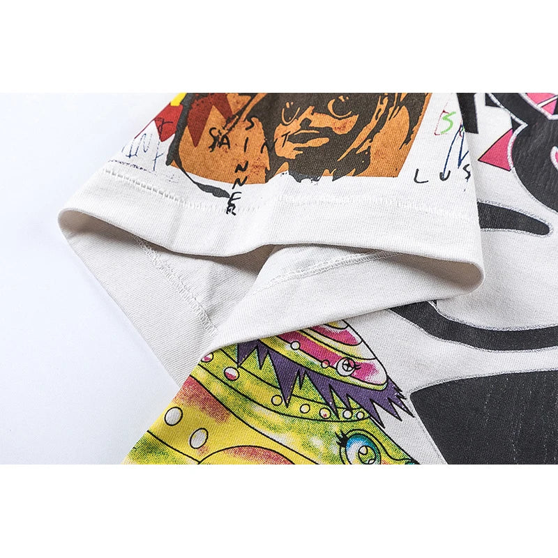 SAINT MICHAEL Vintage Wash Short Sleeve T-shirts