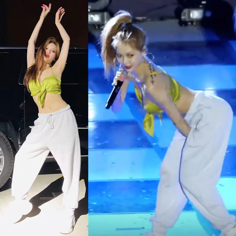 High-Waisted Loose Fit Hip-Hop Joggers for Women