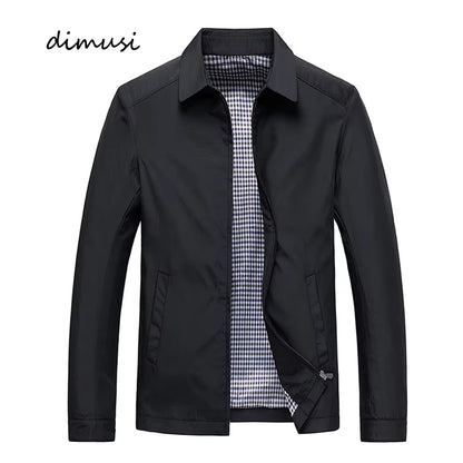 Spring Men'S Lightweight Jackets Fashion Lapel Business Jackets for Men Outdoor Windbreaker Golf Wear Bomber Coats Men Clothing