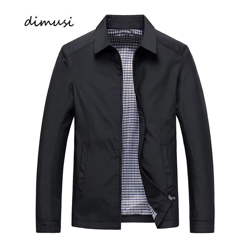 Spring Men'S Lightweight Jackets Fashion Lapel Business Jackets for Men Outdoor Windbreaker Golf Wear Bomber Coats Men Clothing