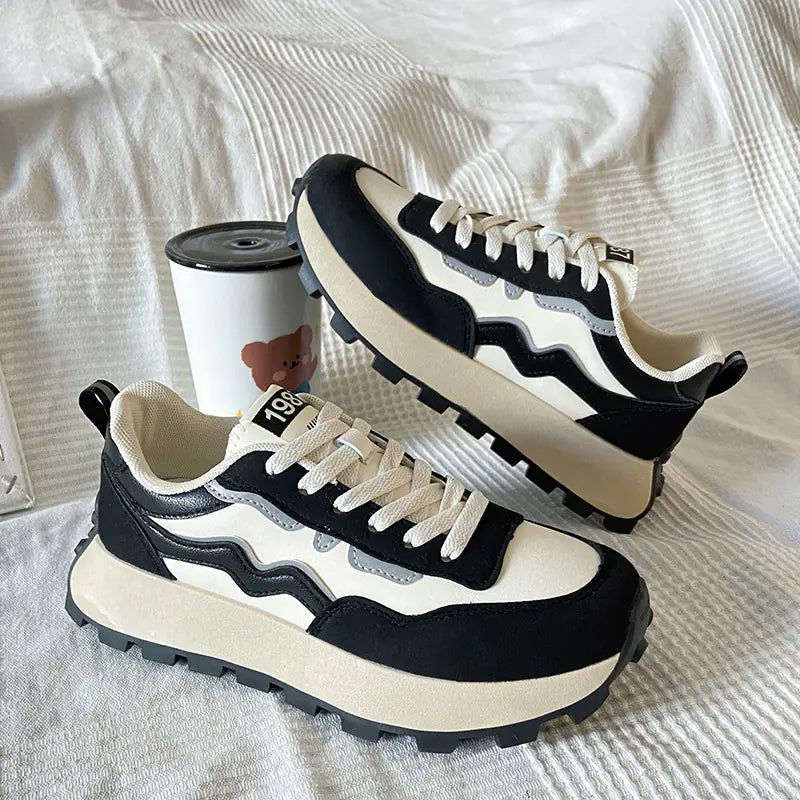 Women's Casual Sport Shoes - Thick Bottom Trendy Design