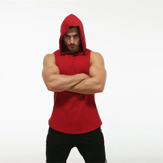 MRMT 2024 Men's Cotton Hooded Sleeveless Tank Top