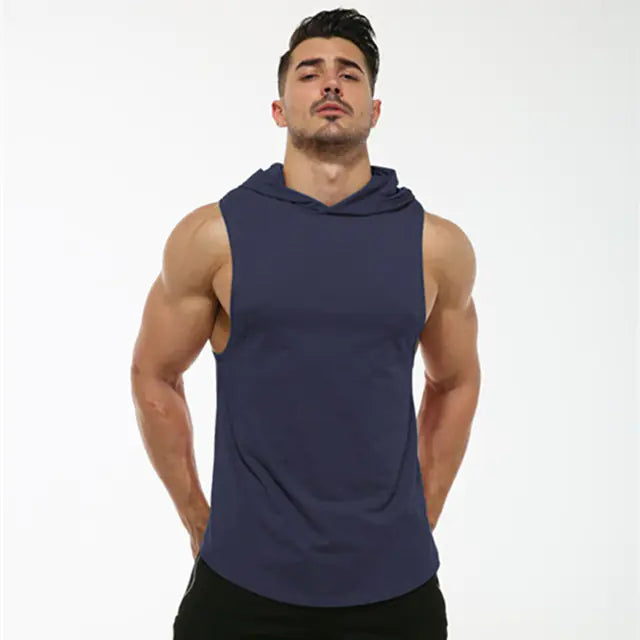 MRMT 2024 Men's Cotton Hooded Sleeveless Tank Top