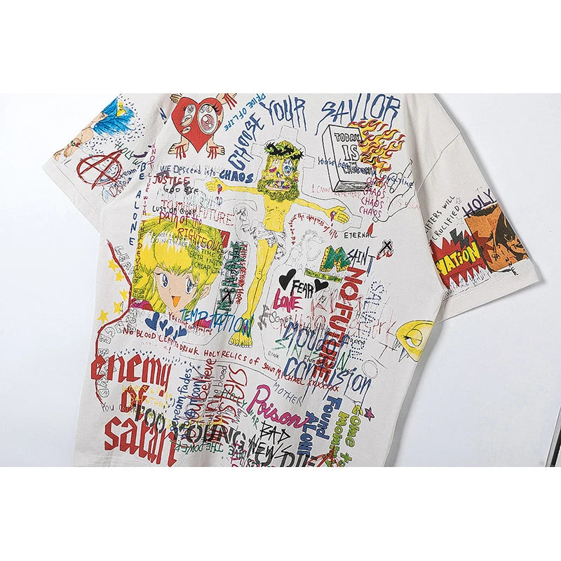 SAINT MICHAEL Vintage Wash Short Sleeve T-shirts