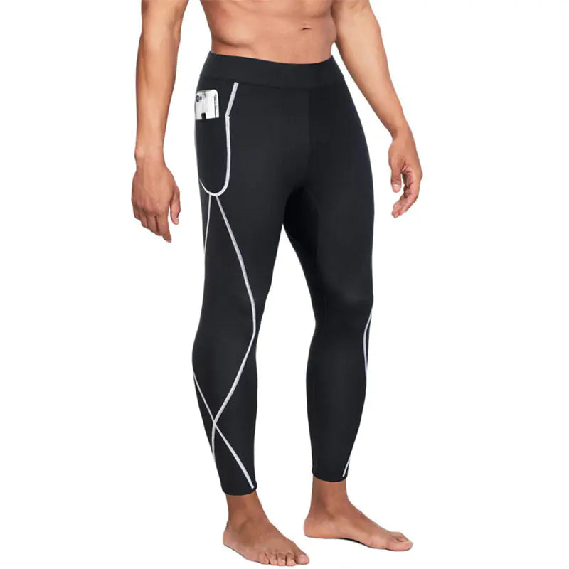 Hot Shapers Men's Neoprene Sweat Pants for Shaping