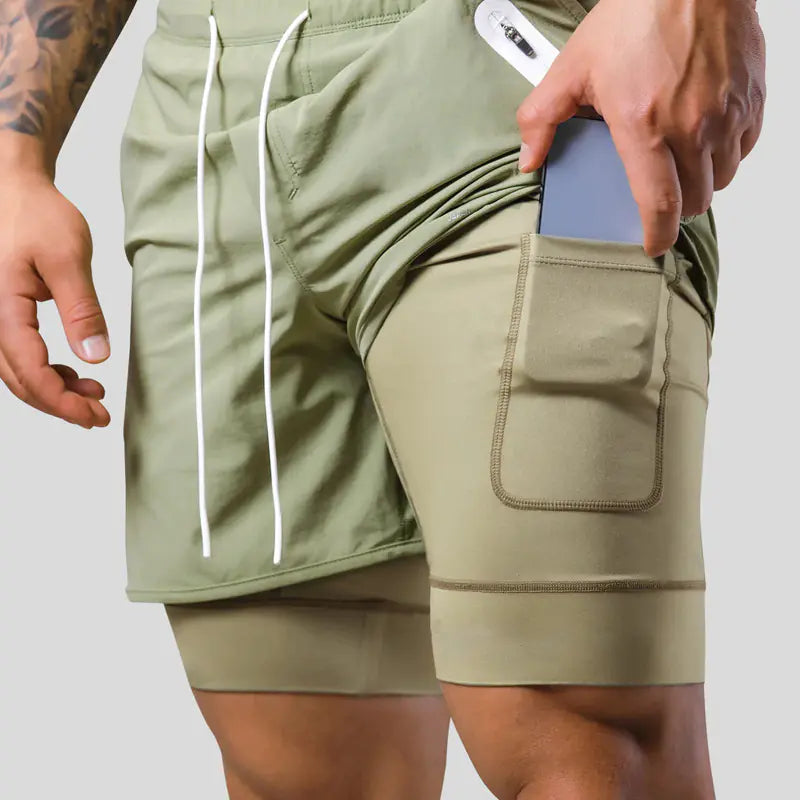Summer LYFT Men's Sport Casual Layered Basketball Shorts