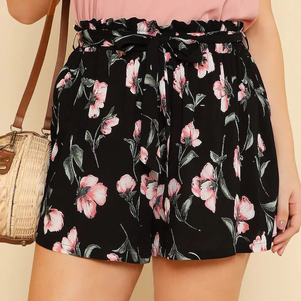 Printed Wide-Leg Shorts for Women