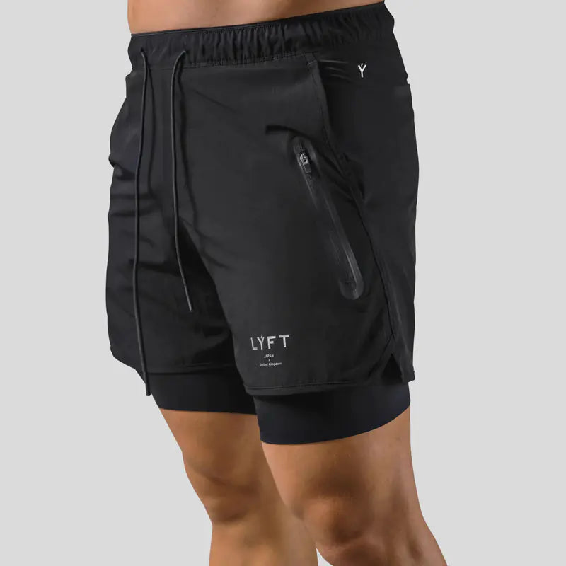 Summer LYFT Men's Sport Casual Layered Basketball Shorts