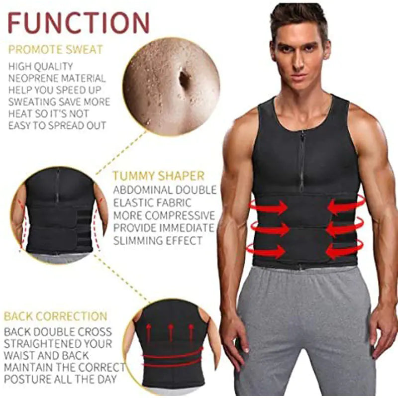 Men's Slimming Sweat-Enhancing Workout Tank Top